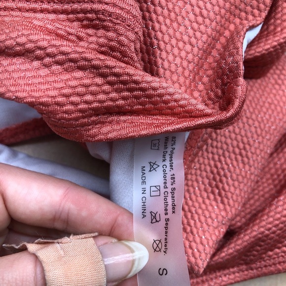 SHEIN NEW bikini new with tag rose-gold brown pink small - Picture 5 of 5